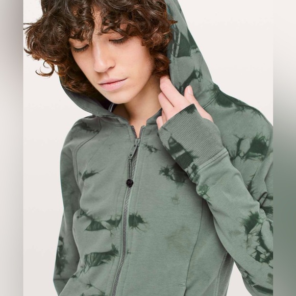 Lululemon Scuba Hoodie *Light Cotton Fleece Shibori Tie Dye 4 - Picture 2 of 8